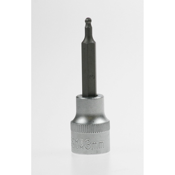 Sealey Hex socket bit, ball end 3mm (so)