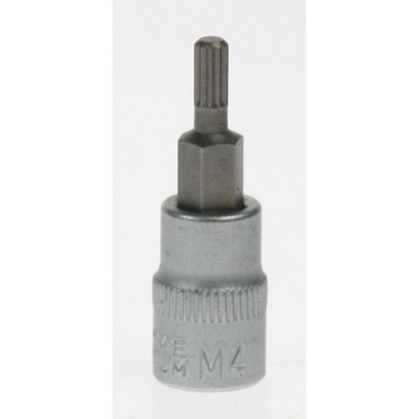Sealey 1/4"dr spline socket bit 4x37mm (so)