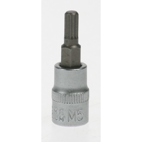 Sealey 1/4"dr spline socket bit 5x37mm