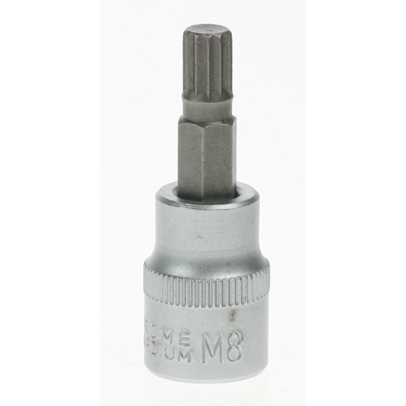 Sealey 3/8"dr spline socket bit 8x50mm