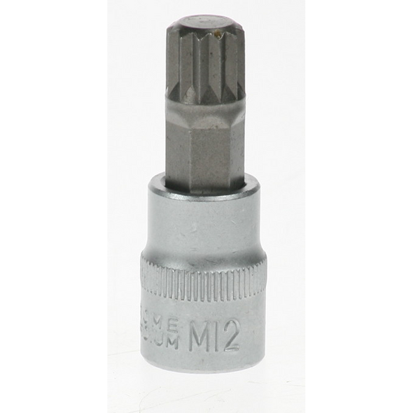 Sealey 3/8"dr spline socket bit 12x50mm