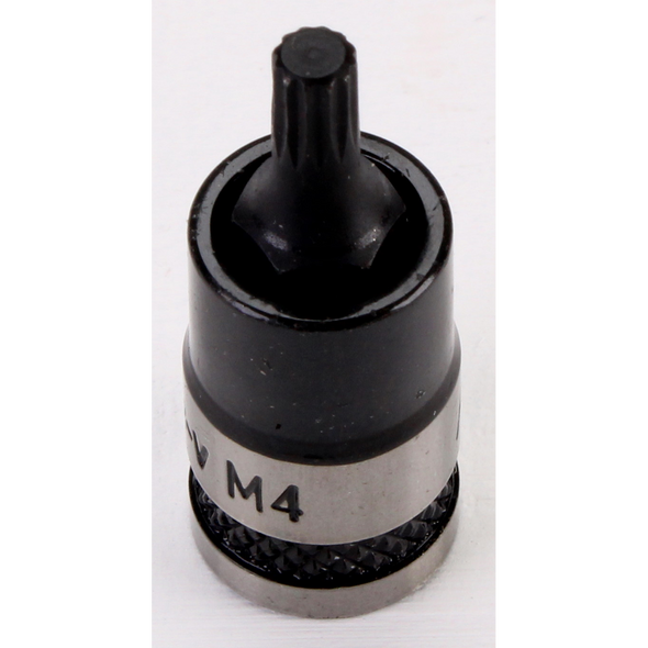Sealey Spline Socket Bit 1/4"Sq Drive M4 (Black Series)