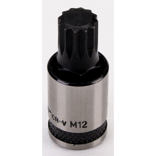 Sealey Spline Socket Bit 3/8"Sq Drive M12 (Black Series)