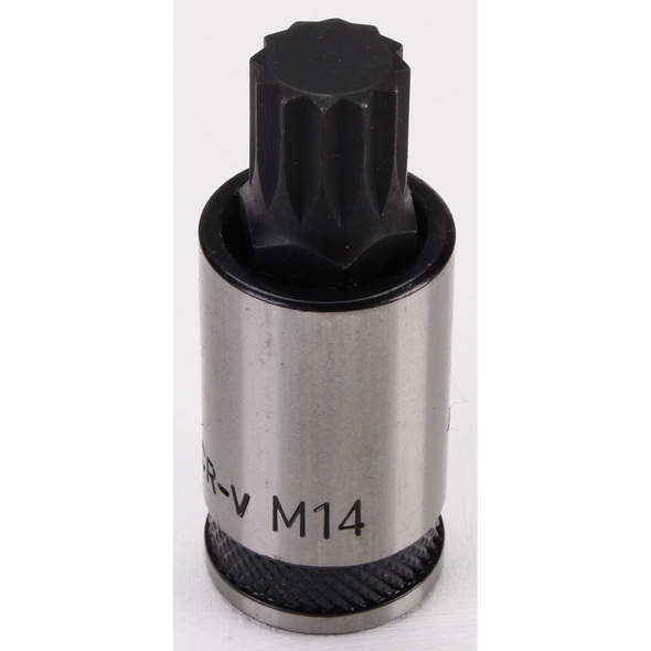 Sealey Spline Socket Bit 1/4"Sq Drive M14 (Black Series)