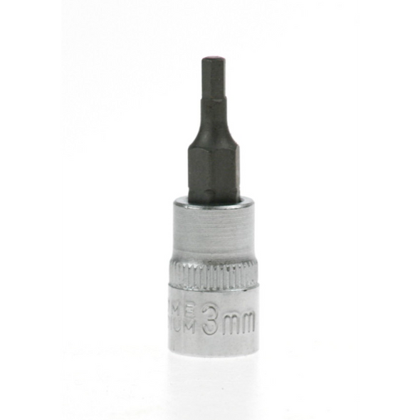 Sealey Hex bit socket 1/4"dr 3mm hex 38mml