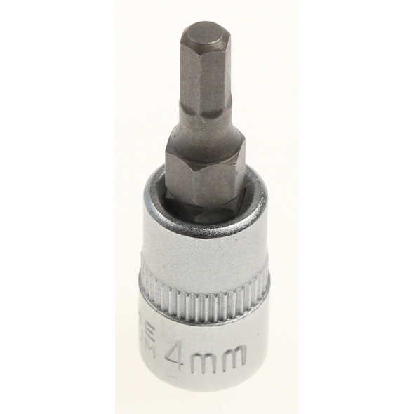 Sealey Hex bit socket 1/4"dr 4mm hex 38mml