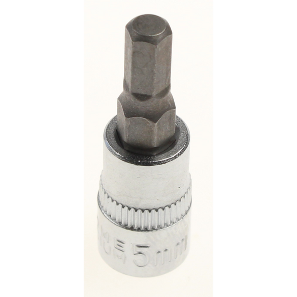 Sealey Hex bit socket 1/4"dr 5mm hex 38mml