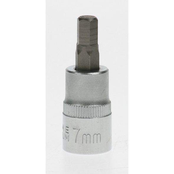 Sealey Hex bit socket 3/8"dr 7mm hex 48mml