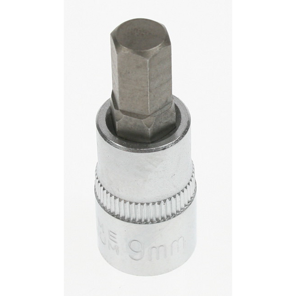 Sealey Hex bit socket 3/8"dr 9mm hex 48mml