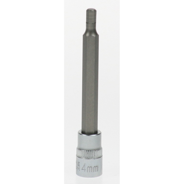 Sealey Hex bit socket 1/4"dr 4mm hex 75mml
