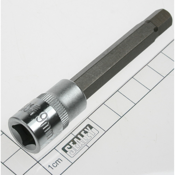 Sealey Hex bit socket 3/8"dr 10mm hex 95mml
