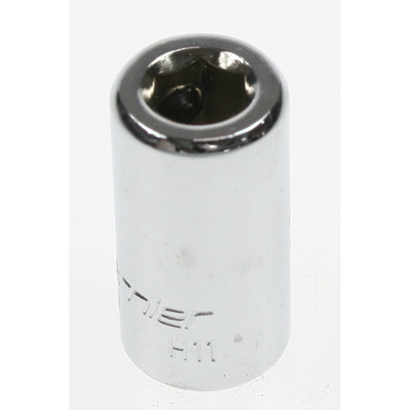 Sealey Socket 1/4"dr 11mm (c/w screw)