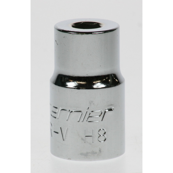 Sealey Socket 1/2"dr 8mm (c/w screw)