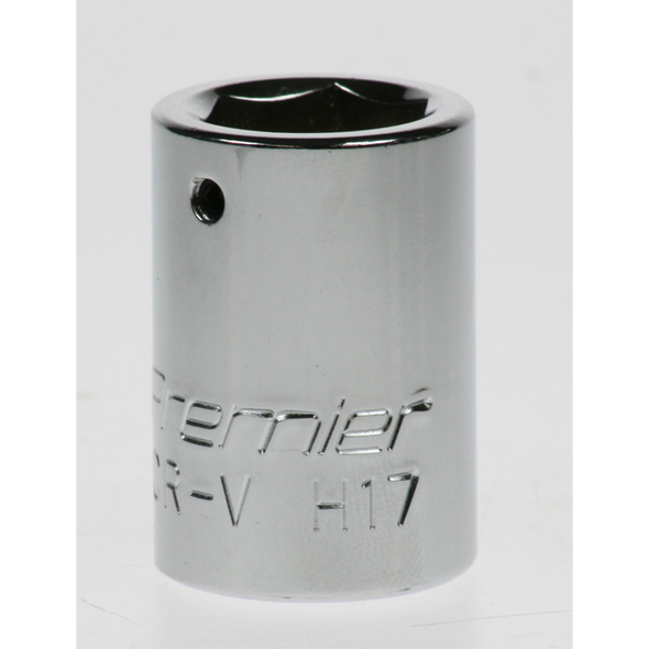 Sealey Socket 1/2"dr 17mm (c/w screw)