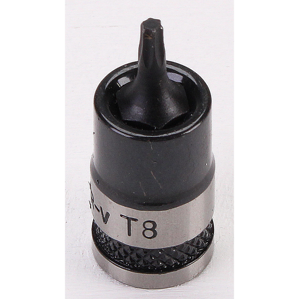 Sealey TRX-Star Socket Bit Stubby 1/4"Sq Drive T8 (B/S)