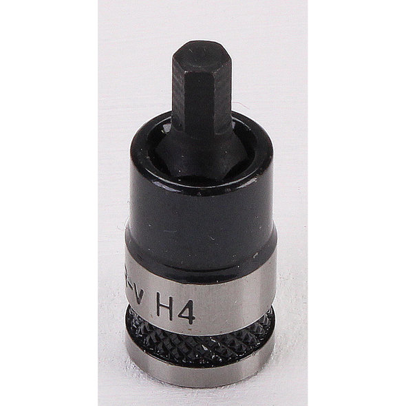 Sealey Hex Socket Bit Stubby 1/4"Sq Drive 4mm (B/S)