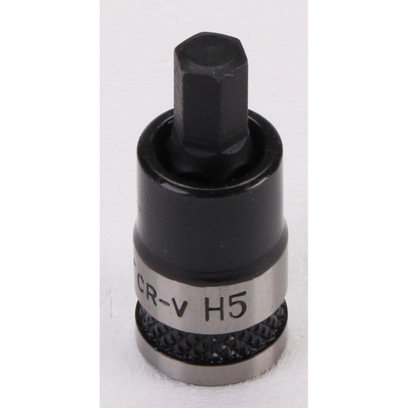 Sealey Hex Socket Bit Stubby 1/4"Sq Drive 5mm (B/S)