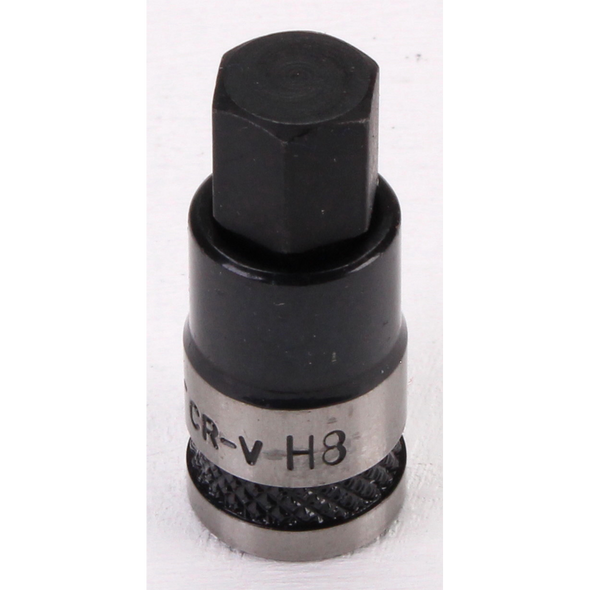 Sealey Hex Socket Bit Stubby 1/4"Sq Drive 8mm (B/S)