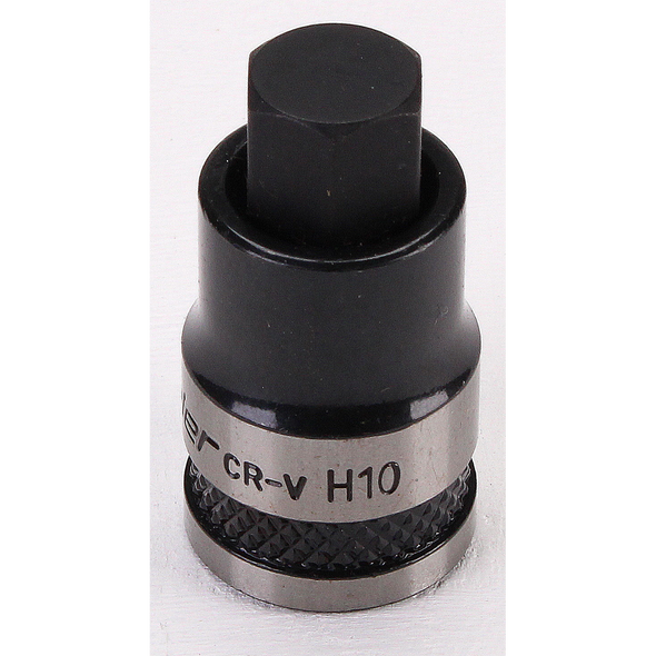 Sealey Hex Socket Bit Stubby 3/8"Sq Drive 10mm (B/S)