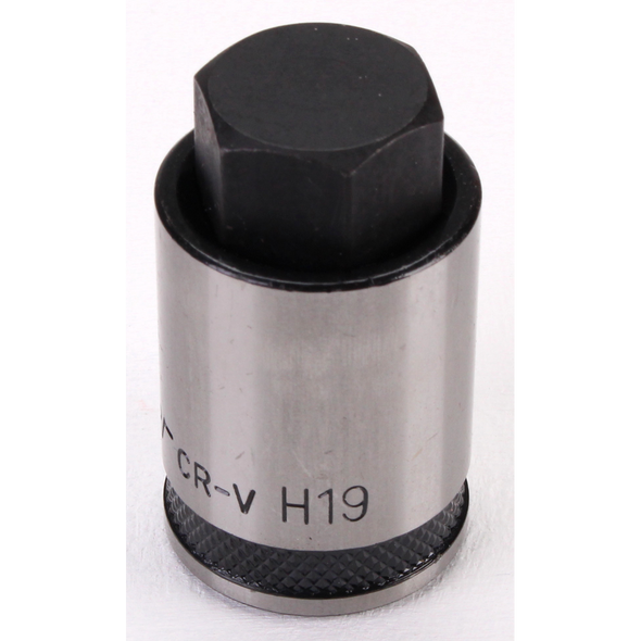 Sealey Hex Socket Bit Stubby 1/2"Sq Drive 19mm (B/S)