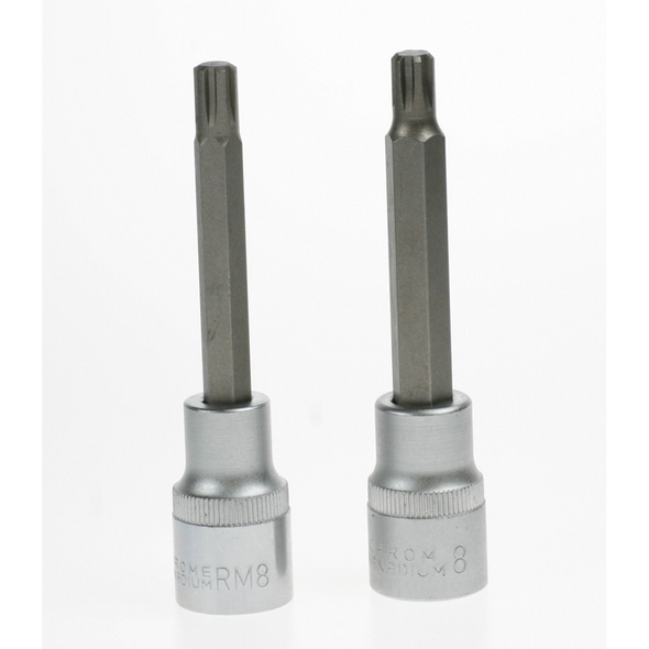 Sealey Ribe socket bit (m8) 1/2"dr 100mm