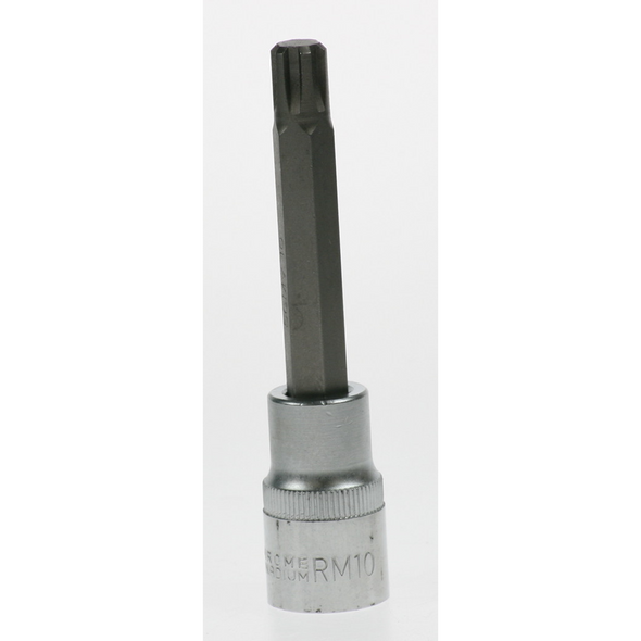 Sealey Ribe socket bit (m10) 1/2"dr 100mm (so)