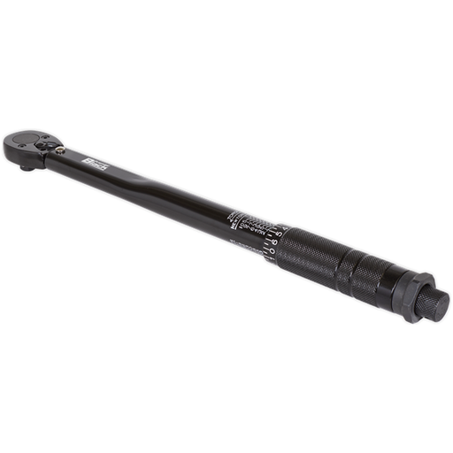 Sealey Micrometer Torque Wrench 3/8"Sq Drive Calibrated Black Series AK623B Sealey  - Town Parts