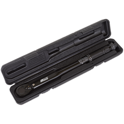 Sealey Micrometer Torque Wrench 3/8"Sq Drive Calibrated Black Series AK623B Sealey  - Town Parts