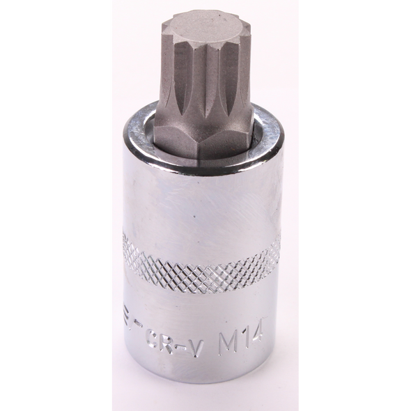 Sealey 1/2"Dr Spline Socket Bit M14 (Fully Polished)