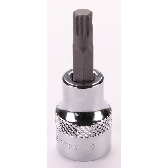 Sealey 3/8"Dr Spline Socket Bit M6 (Mirror Finish)