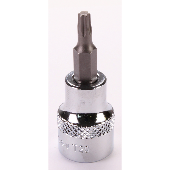 Sealey 3/8"Dr Trx-Star Socket Bit T20 (Mirror Finish)