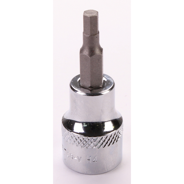 Sealey 3/8"Dr Hex Socket Bit 4mm (Mirror Finish)