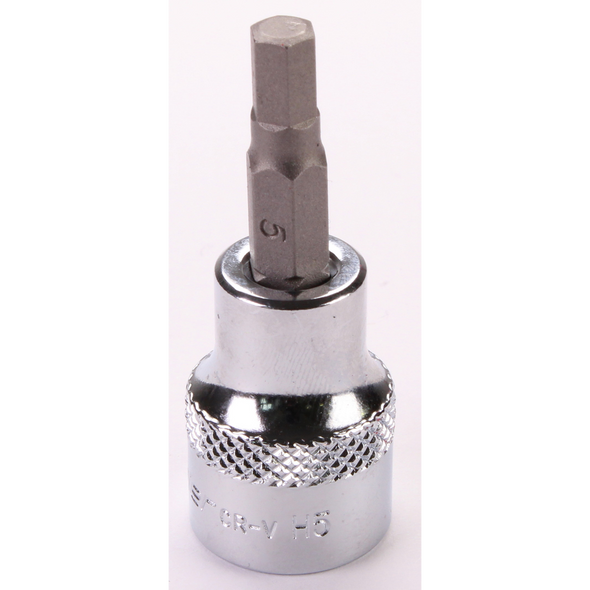 Sealey 3/8"Dr Hex Socket Bit 5mm (Mirror Finish)