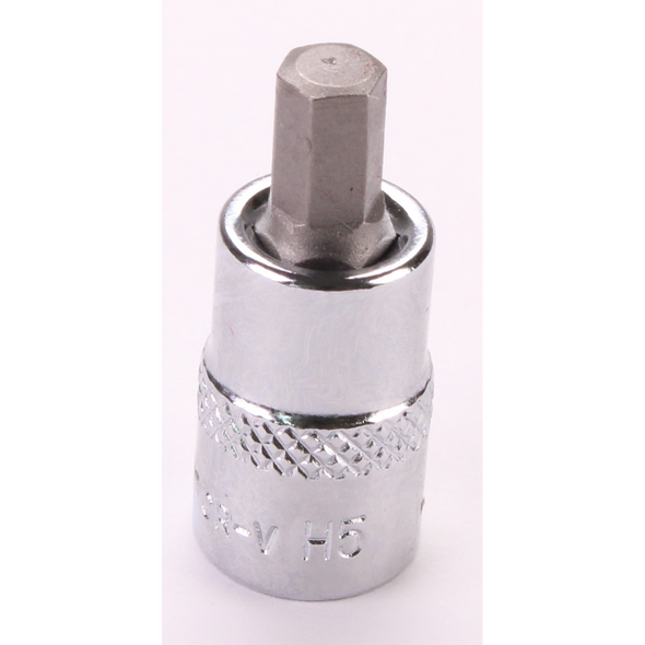 Sealey 1/4"Dr Hex Socket Bit 'Stubby' 5mm (Fully Polished)