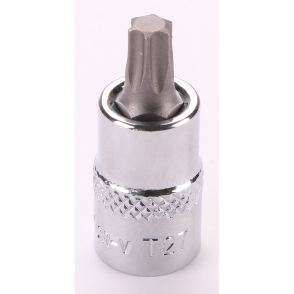Sealey 1/4"Dr Trx-Star Socket Bit 'Stubby' T27 (Mirror Finish)