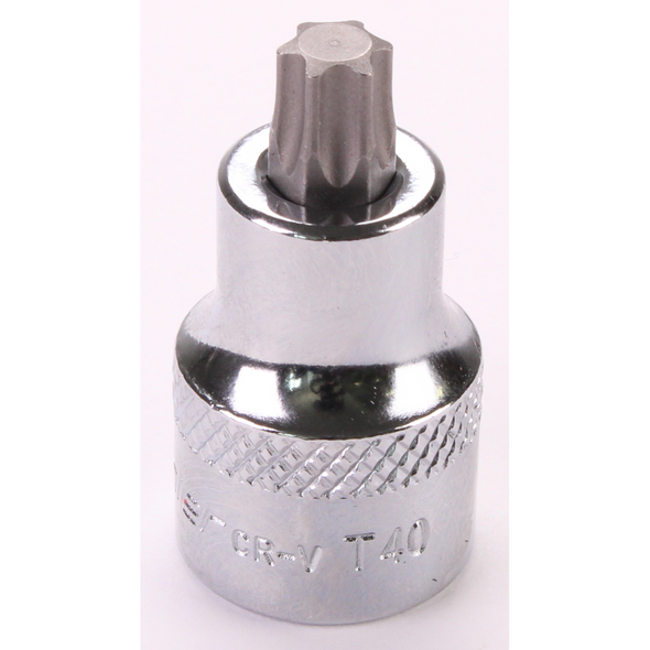 Sealey 3/8"Dr Trx-Star Socket Bit 'Stubby' T40 (Mirror Finish)