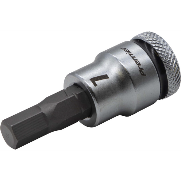 Sealey 3/8"Dr Hex Bit Socket 7mm (Black Coded Ring)
