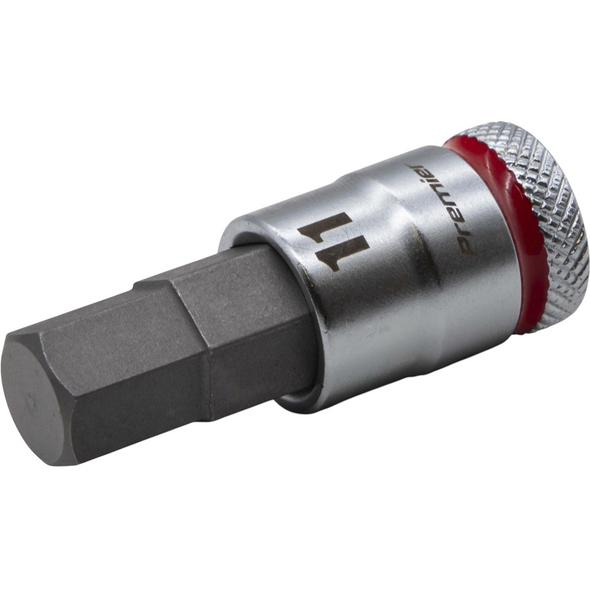 Sealey 3/8"Dr Hex Bit Socket 11mm (Red Coded Ring)