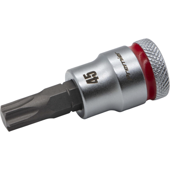 Sealey 3/8"Dr TRX-Star Socket Bit T45 (Red Coded Ring)