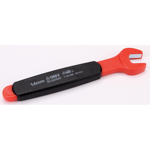 Sealey Insulated Open End Spanner 14mm