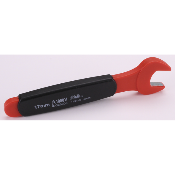 Sealey Insulated Open End Spanner 17mm