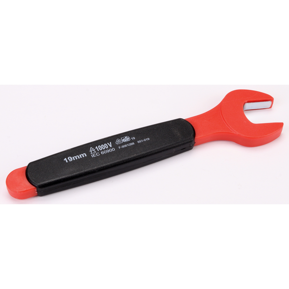 Sealey Insulated Open End Spanner 19mm