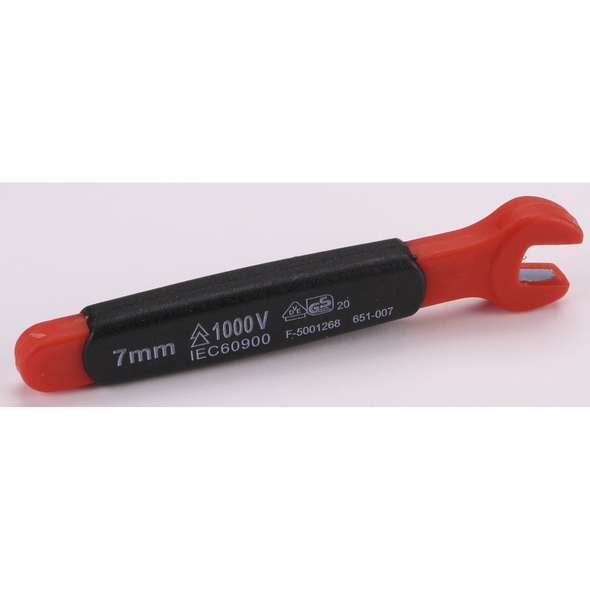 Sealey Insulated Open End Wrench 7mm