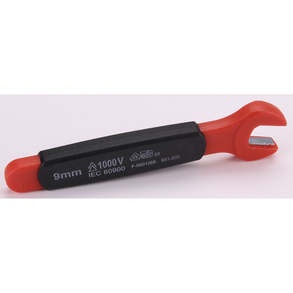 Sealey Insulated Open End Wrench 9mm