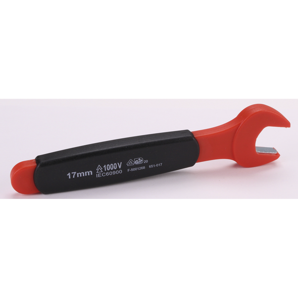 Sealey Insulated Open End Wrench 17mm