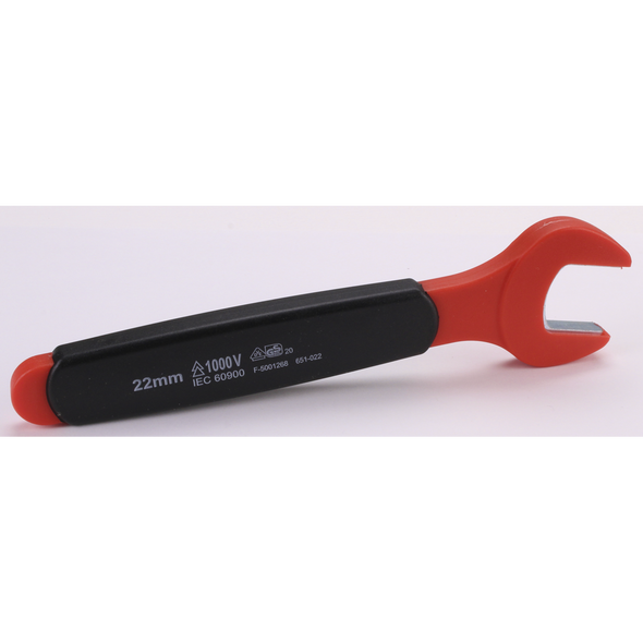 Sealey Insulated Open End Wrench 22mm