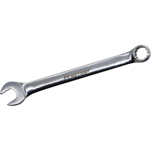 Sealey Combination Open & Ring Spanner 11mm (Fully Polished)