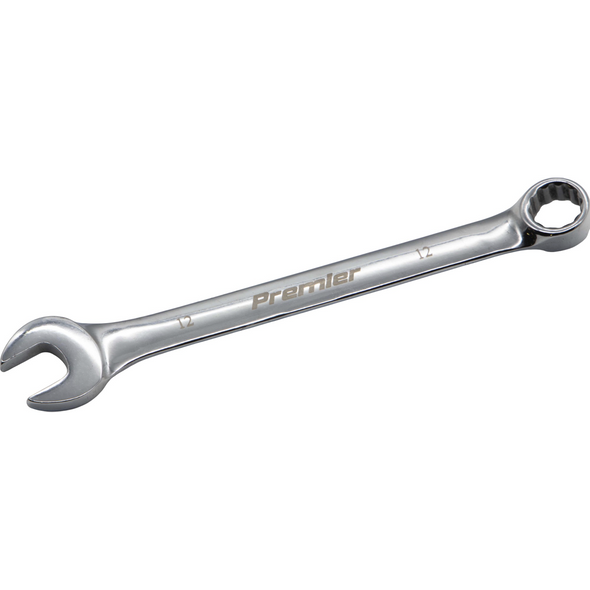 Sealey Combination Open & Ring Spanner 12mm (Fully Polished)