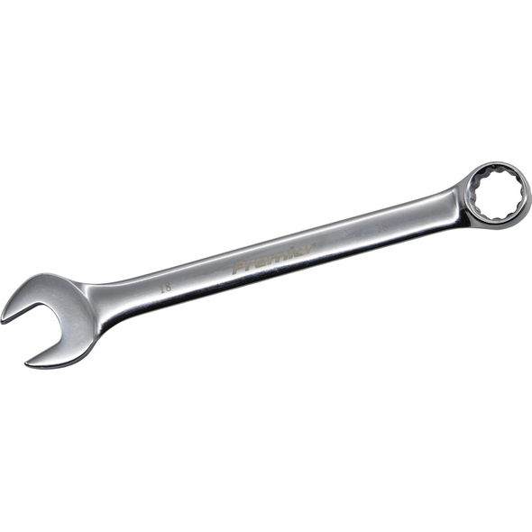 Sealey Combination Open & Ring Spanner 18mm (Fully Polished)