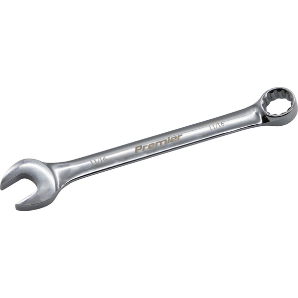 Sealey 11/16" Combination Open & Ring Spanner (Fully Polished)